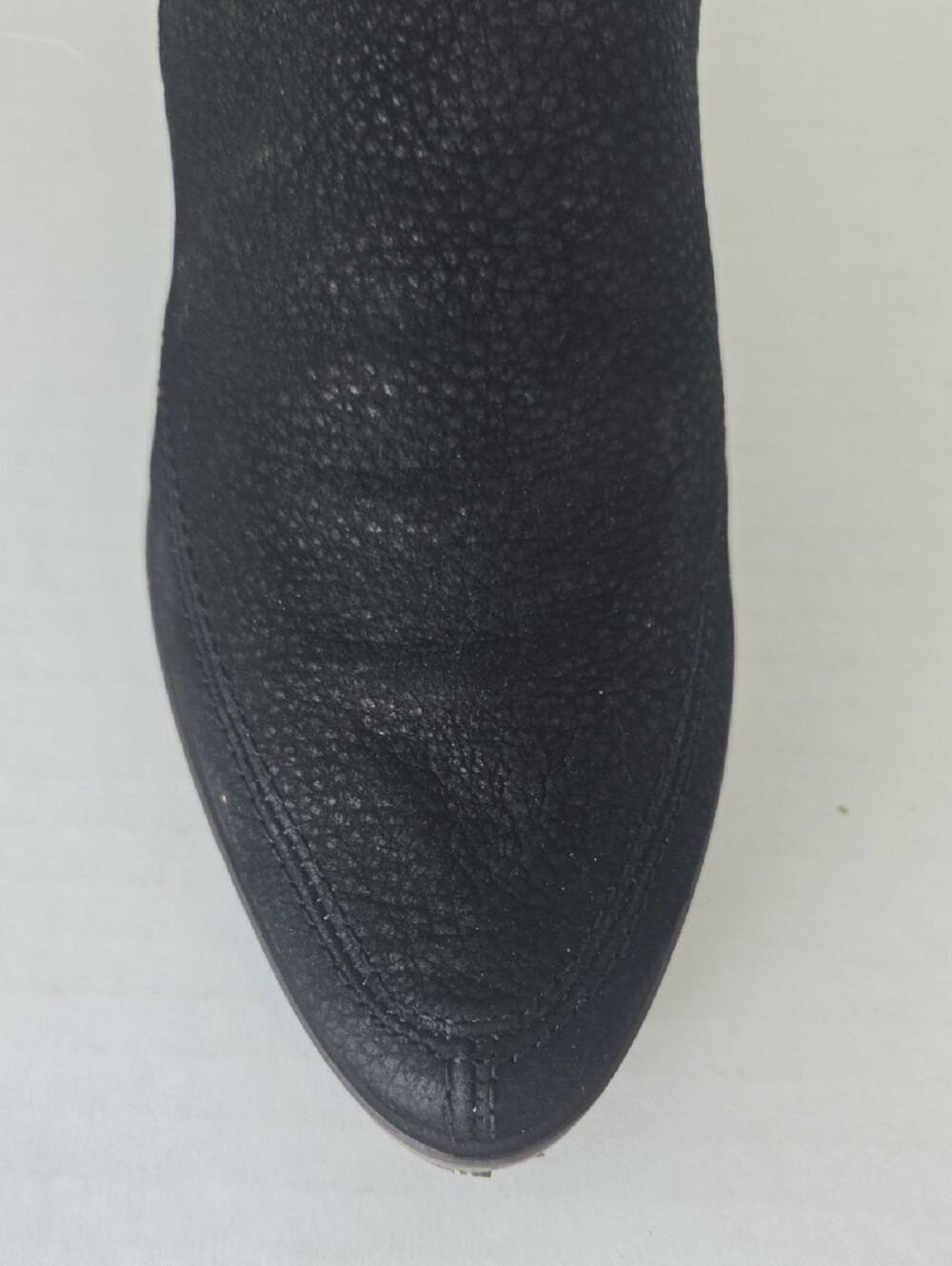LUCKY BRAND Black Textured Low Heel Ankle Boot - Picture 2 of 5